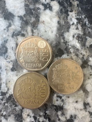 3 Monedas 500 Pesetas España