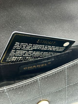 Bolso Chanel 2.55 Camelia Negro Dorado