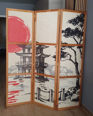 Biombo o Separador decorativo japonés