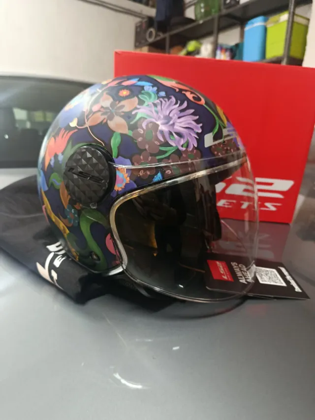 Casco talla M LS2 OF558 Sphere Floral Nuevo