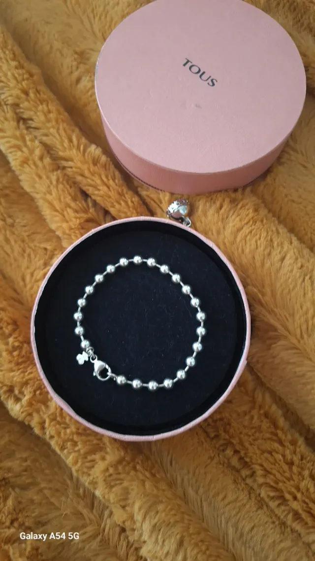 Pulsera Tous Plata Bolitas Original