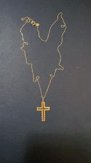 Collana con Croce Diamantata in Oro 18Kt 750 
