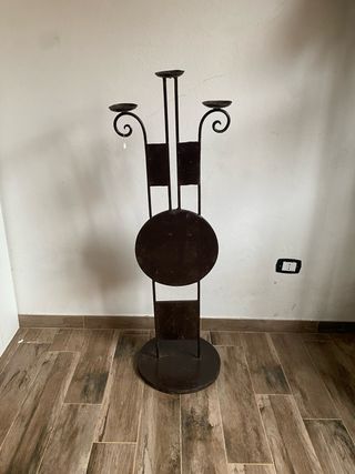 Porta candele in ferro marocchino