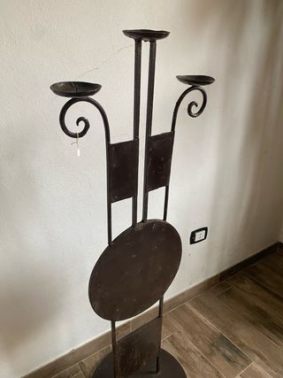 Porta candele in ferro marocchino