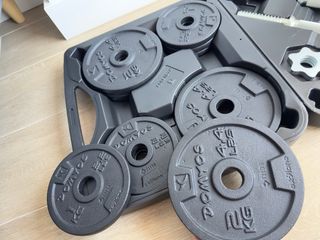 Kit de pesas Domyos 20kg (nuevo, con maletín)