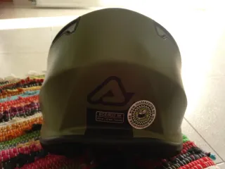 Casco Moto Jet Verde Militar talla S