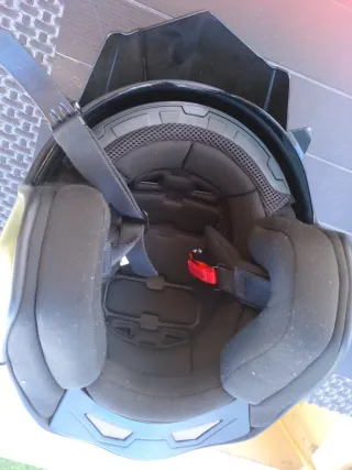 Casco Moto Jet Verde Militar talla S