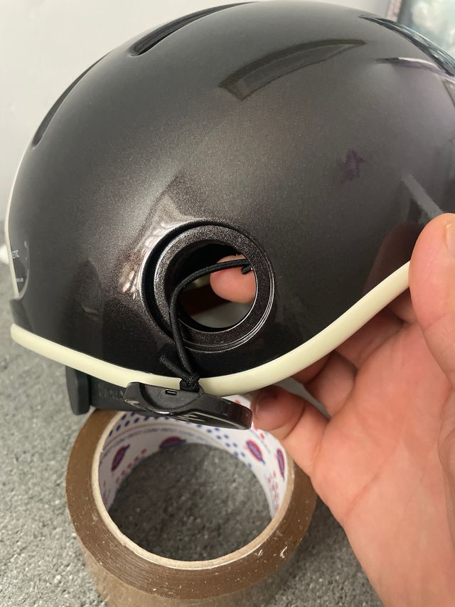 Casco bici Thousand nero con banda bianca