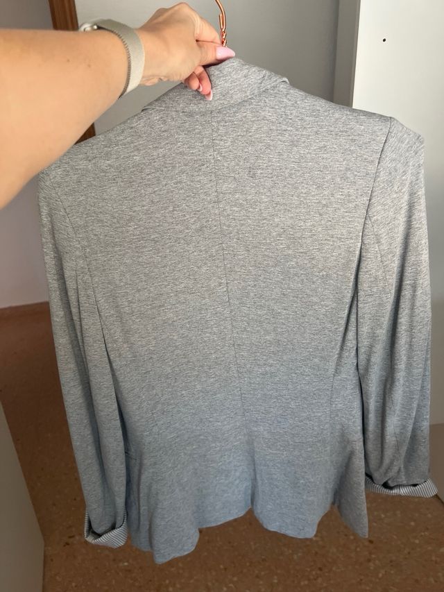 Blazer Gris Stradivarius Talla S