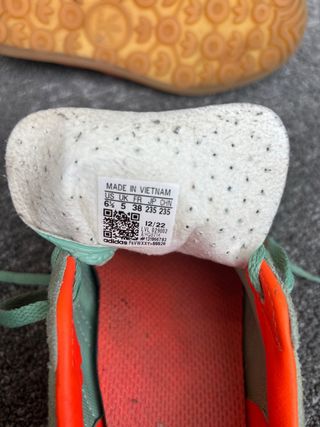 Adidas Gazelle T38 Verde Menta y Naranja