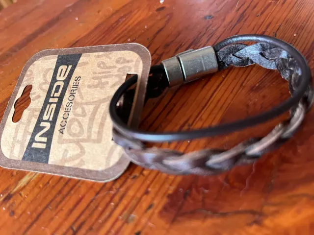 Pulsera de cuero trenzado Inside