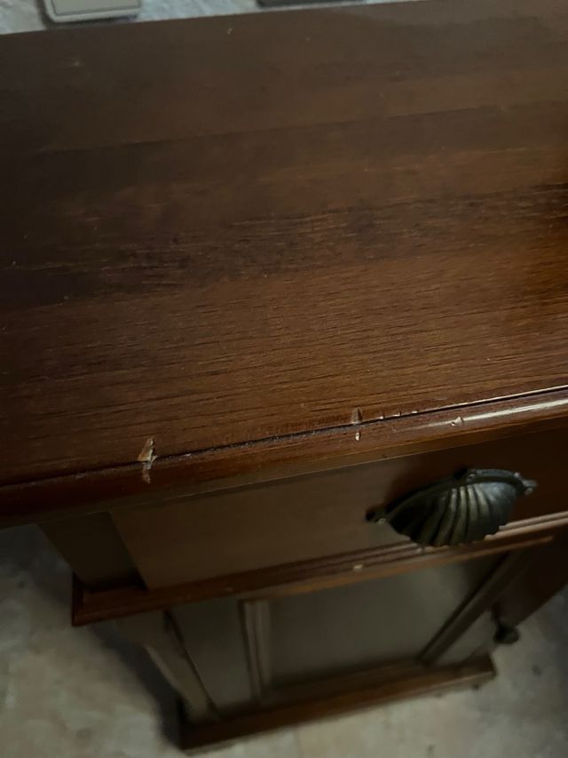 Set 2 Mesitas Noche Madera