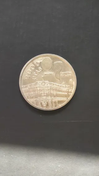 Moneda 2000 Pesetas Plata Madrid