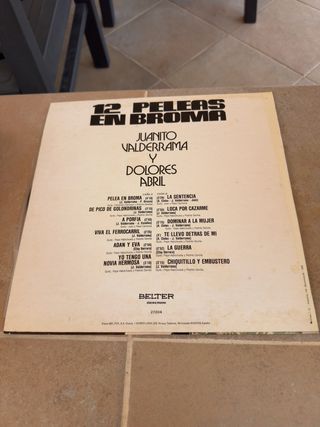 Disco Vinilo Juanito Valderrama y Dolores Abril