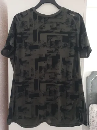 Camiseta Domyos verde militar hombre