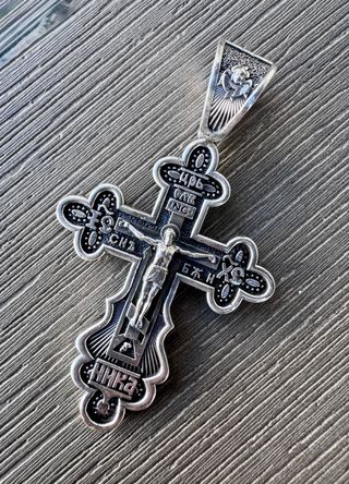 Cruz Ortodoxa Plata