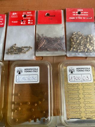 Materiale modellismo navale Aeropiccola Amati