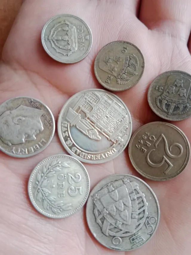 Lote Monedas Antiguas Europeas De Plata