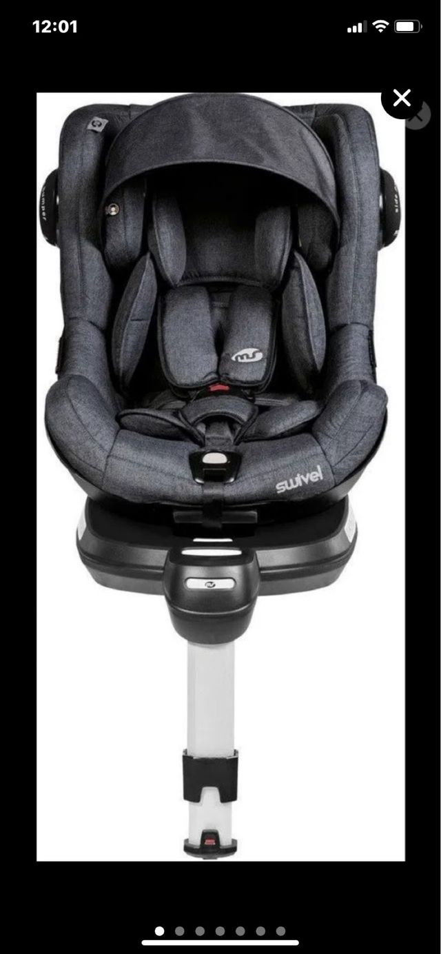Silla coche giratoria 360º homologada con isofix