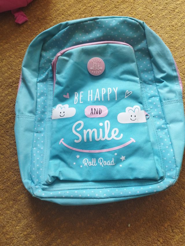 Mochila escolar Roll Road azul claro