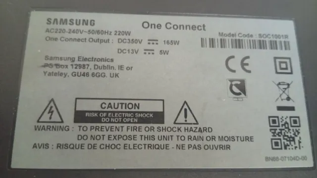 Adaptador Samsung One Connect SOC1001R