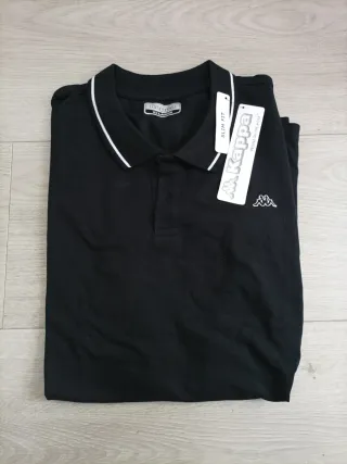 Kappa Ezio Camiseta Polo Hombre Negro XXL