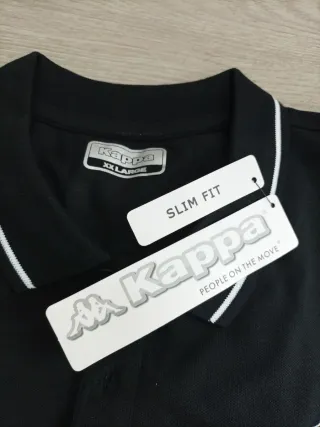 Kappa Ezio Camiseta Polo Hombre Negro XXL