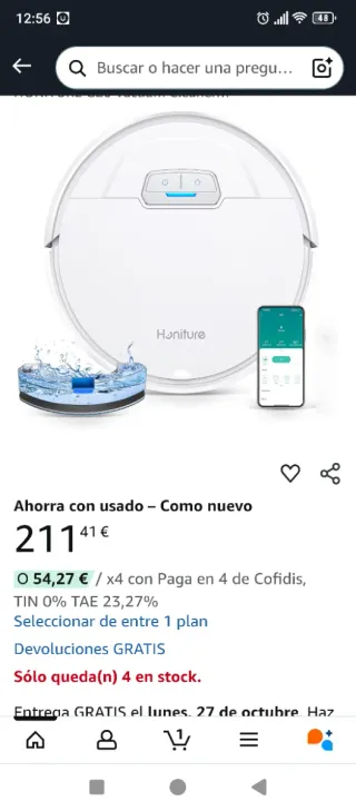 Robot aspirador Honiture