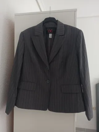 Traje de chaqueta High Style rayas grises