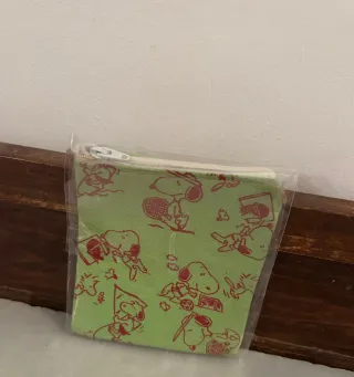 Monedero Snoopy verde vintage