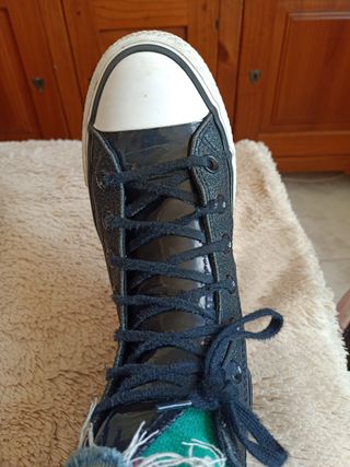 Botas Converse Charol Negras Talla 37