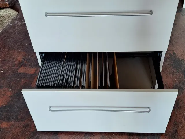 Mueble archivador blanco 2 cajones