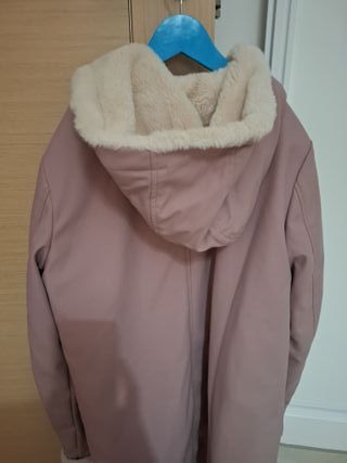 Abrigo engomado rosa Talla S