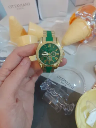 Orologio donna Ottaviani oro e verde
