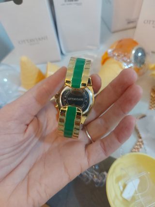 Orologio donna Ottaviani oro e verde