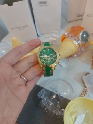 Orologio donna Ottaviani oro e verde