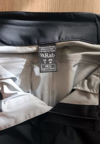 Pantalones Rab impermeables negros