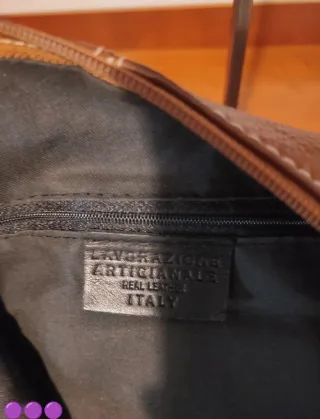 Borsa in vera pelle artigianale