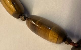 Collana vintage occhio di tigre naturale