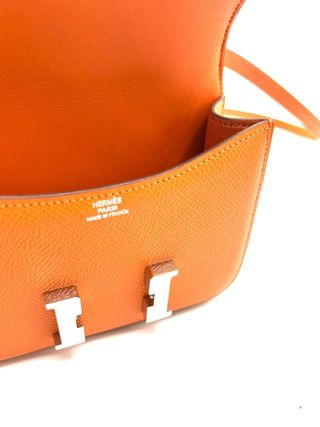 Bolso Hermès Mini Constance Naranja