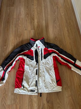 Abrigo Roc Neige Negro, Rojo y Blanco