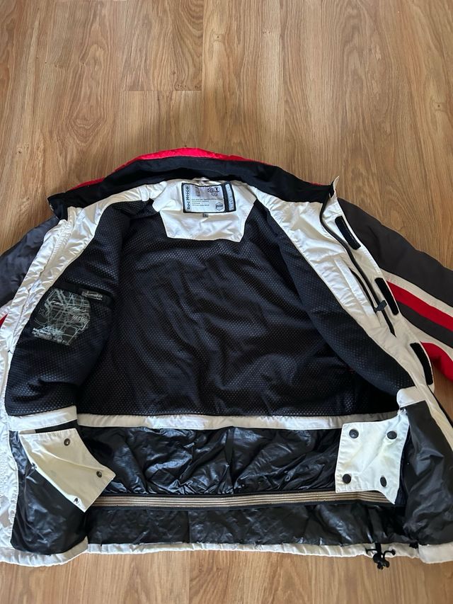 Abrigo Roc Neige Negro, Rojo y Blanco