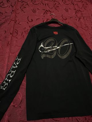 Maglia NBA Nike Paris Manica Lunga Nera