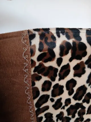 Gonna marrone e leopardata