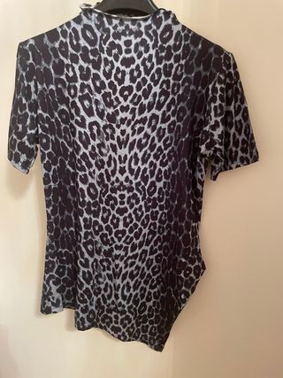 2 Bluse Maculate Animalier Taglia Unica