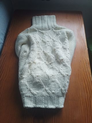 Jersey Zara Blanco Cuello Alto