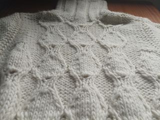 Jersey Zara Blanco Cuello Alto