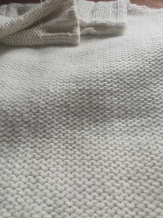 Jersey Zara Blanco Cuello Alto