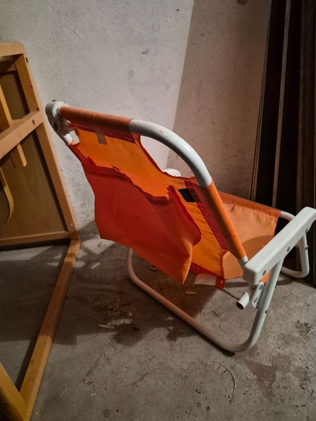 Silla de playa infantil naranja