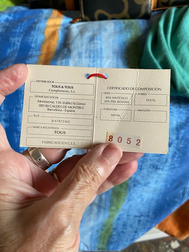 Bolso Tous Vintage Original Negro y Marrón